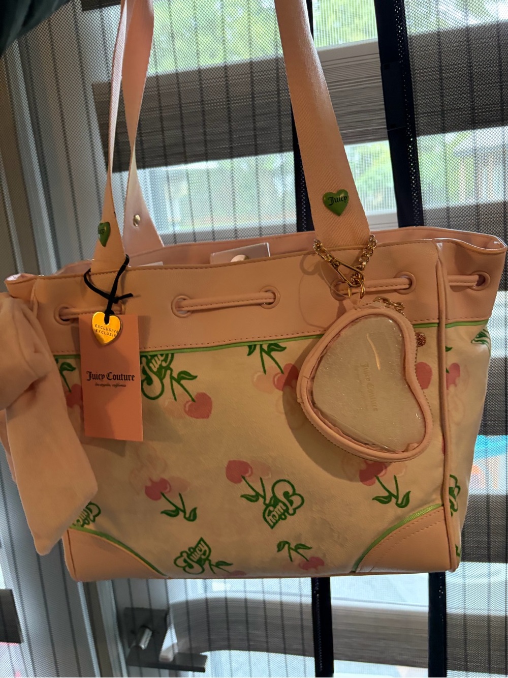 Juicy Couture Pink Cherry Daydreamer Tote Bag